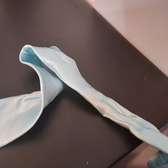 Tailored Culture Stafford Light Blue Tie 100% Silk - Picture 4 of 6